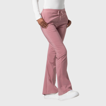 Women's Fashion Flare Leg Slim Fit Scrub Pants