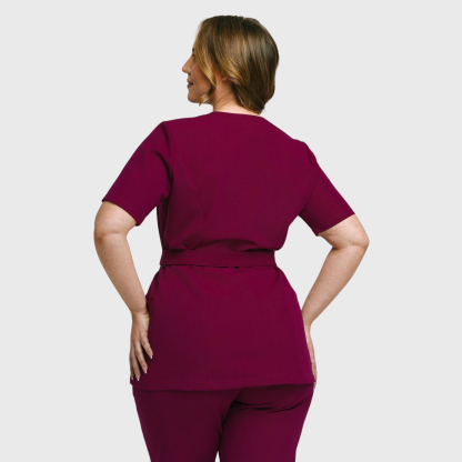 Women's Stylish Waist Adjustable Scrub Top