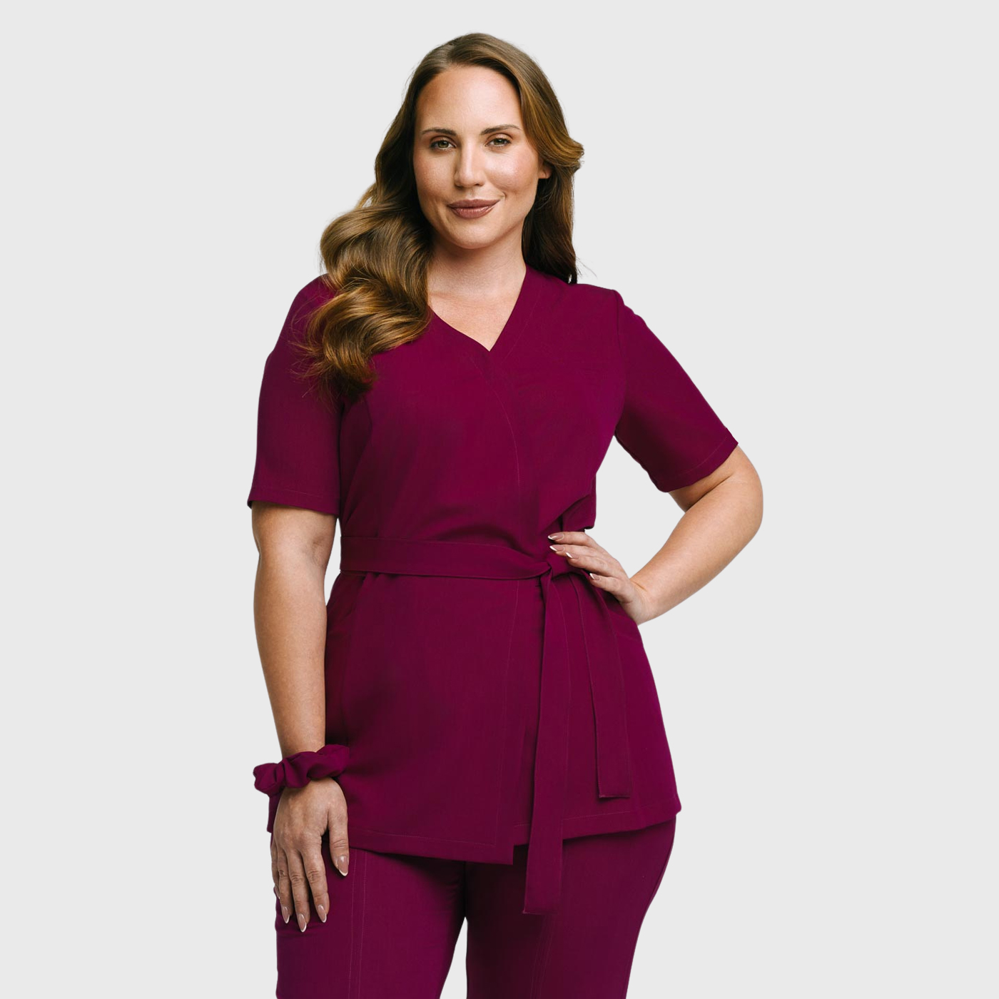 Women's Stylish Waist Adjustable Scrub Top