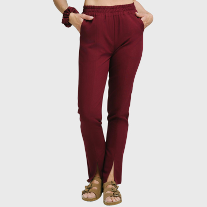 Women's Comfortable High Waist Split Scrub Pants