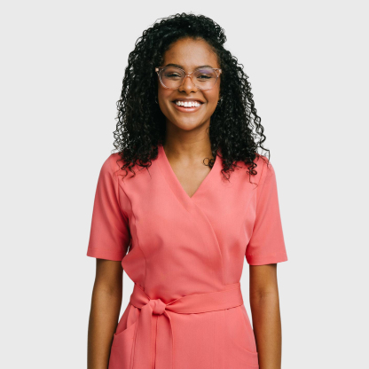 Women's Stylish Waist Adjustable Scrub Top