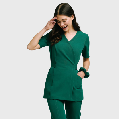 Women's Stylish Waist Adjustable Scrub Top