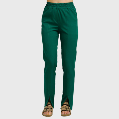 Women's Comfortable High Waist Split Scrub Pants