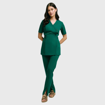 Women's Comfortable High Waist Split Scrub Pants