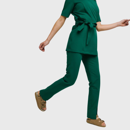Women's Comfortable High Waist Split Scrub Pants