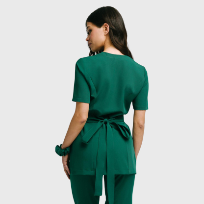 Women's Stylish Waist Adjustable Scrub Top