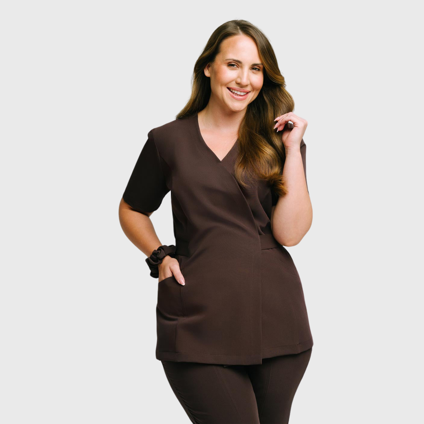 Women's Stylish Waist Adjustable Scrub Top