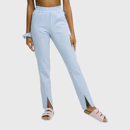 Women's Comfortable High Waist Split Scrub Pants