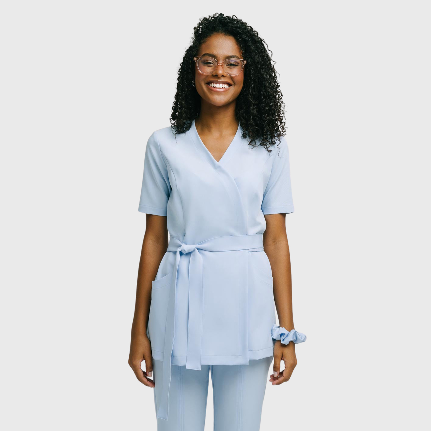 Women's Stylish Waist Adjustable Scrub Top