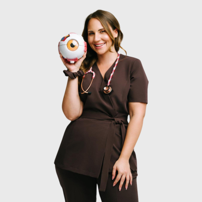 Women's Stylish Waist Adjustable Scrub Top