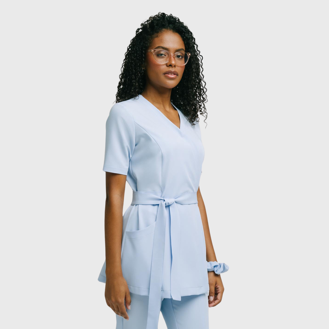Women's Stylish Waist Adjustable Scrub Top