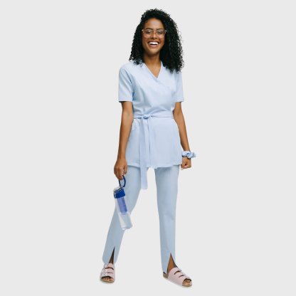 Women's Comfortable High Waist Split Scrub Pants