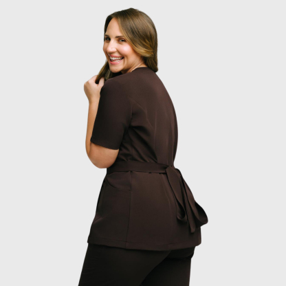 Women's Stylish Waist Adjustable Scrub Top