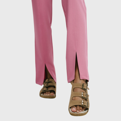 Women's Comfortable High Waist Split Scrub Pants