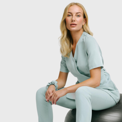 Women's Stylish Waist Adjustable Scrub Top
