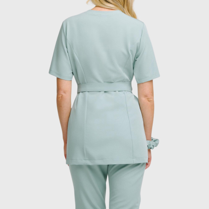 Women's Stylish Waist Adjustable Scrub Top