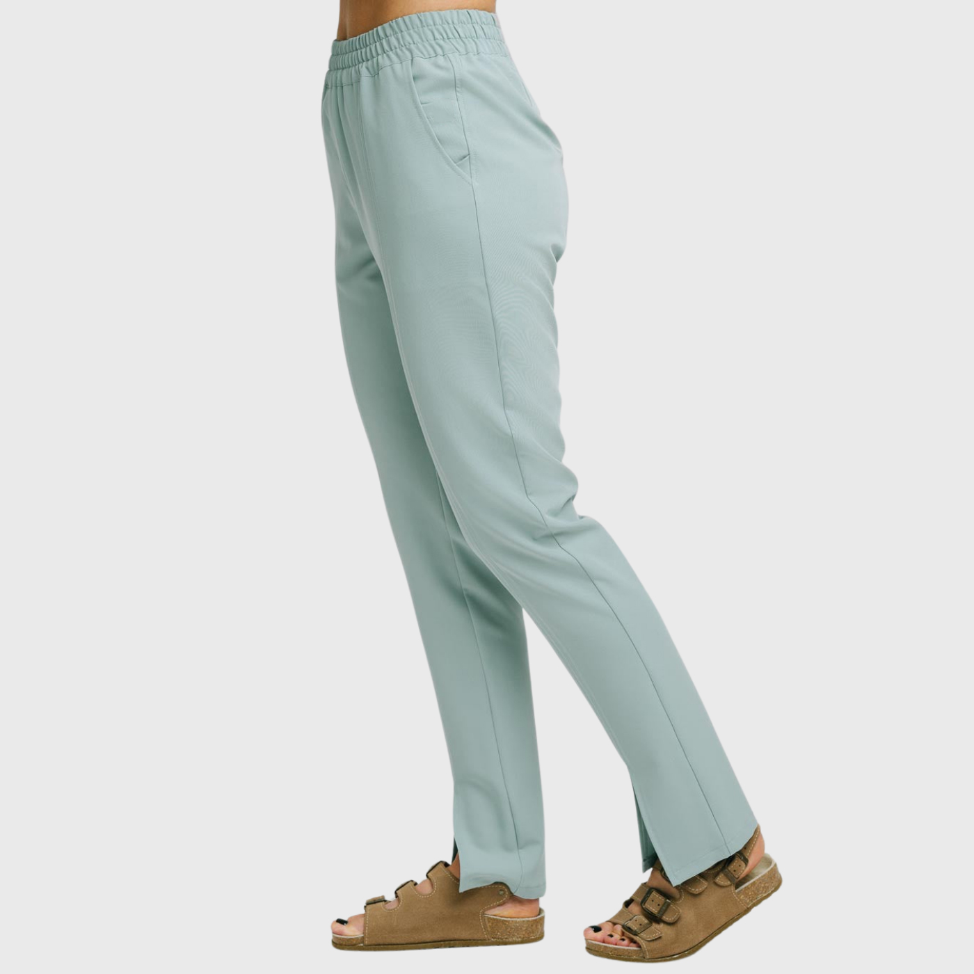 Women's Comfortable High Waist Split Scrub Pants