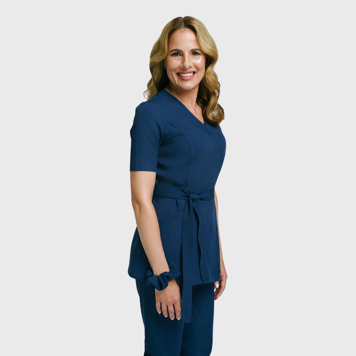 Women's Stylish Waist Adjustable Scrub Top