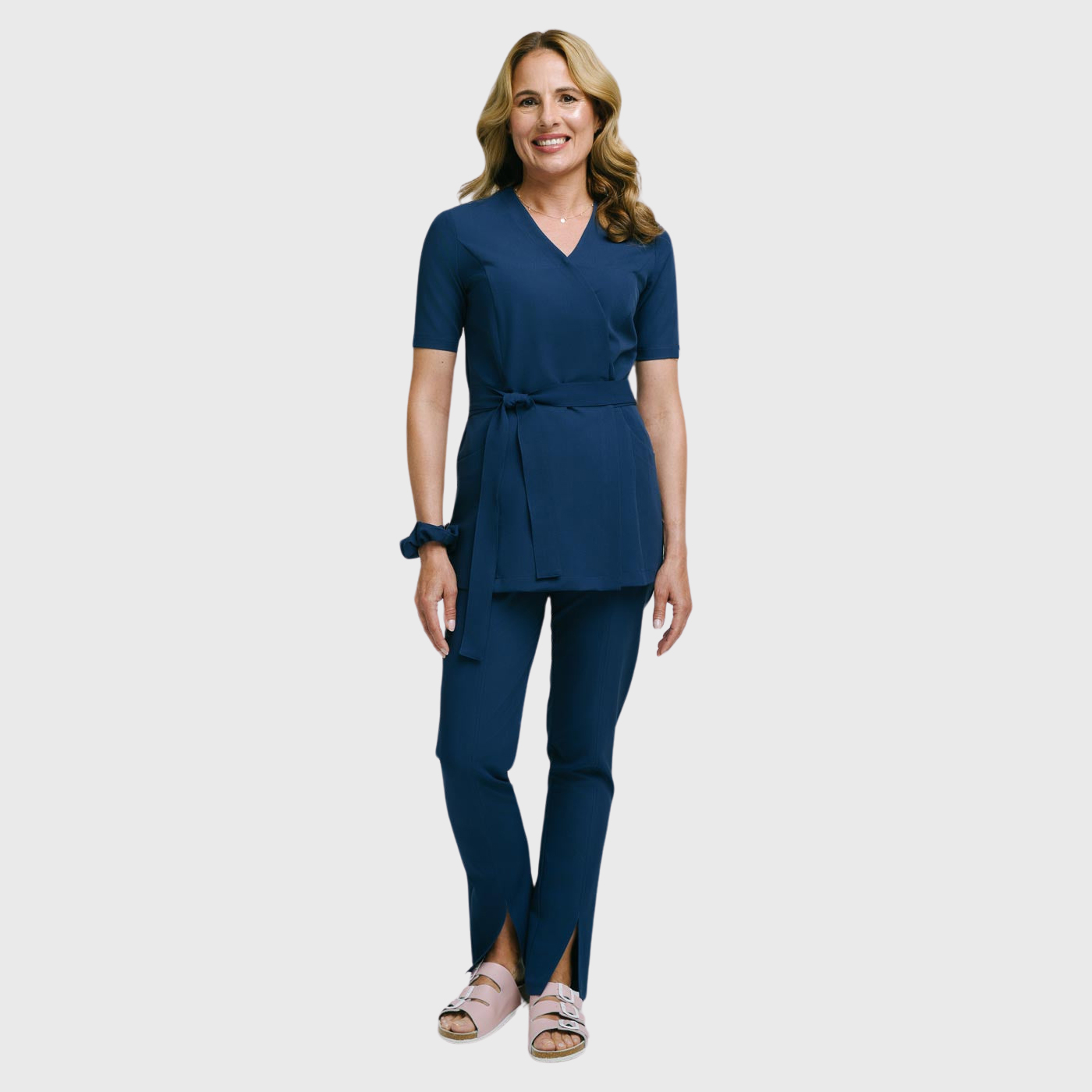 Women's Comfortable High Waist Split Scrub Pants