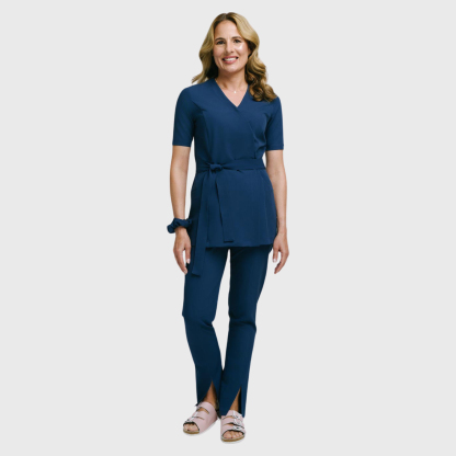 Women's Comfortable High Waist Split Scrub Pants