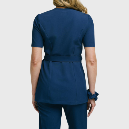 Women's Stylish Waist Adjustable Scrub Top