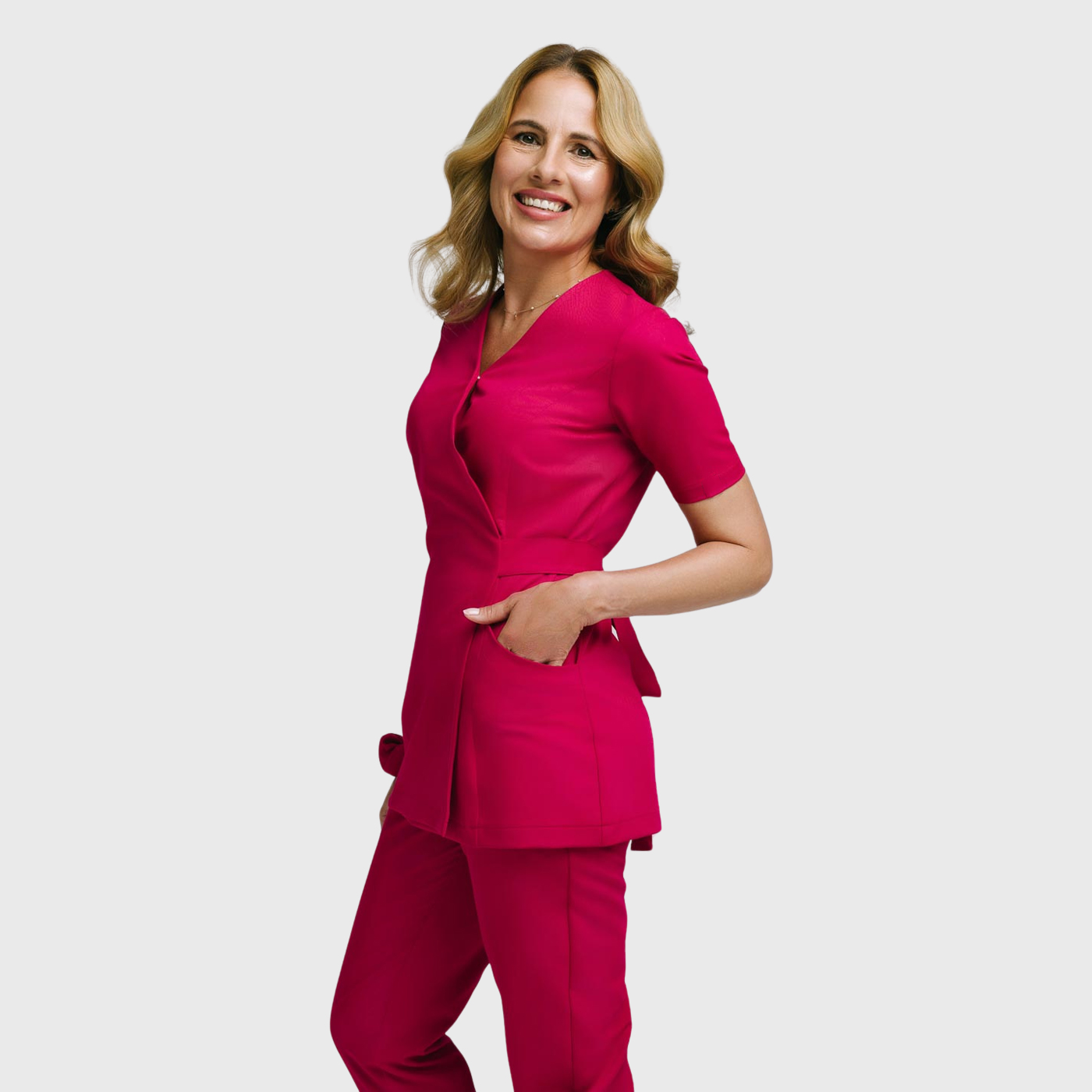 Women's Stylish Waist Adjustable Scrub Top