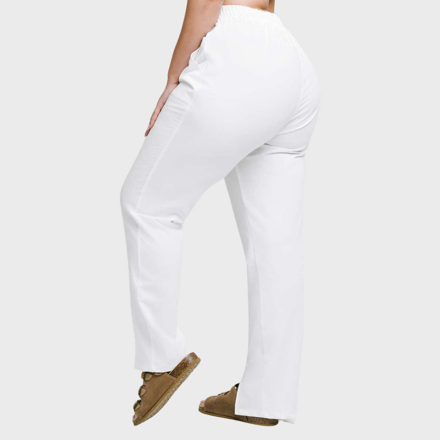 Women's Comfortable High Waist Split Scrub Pants