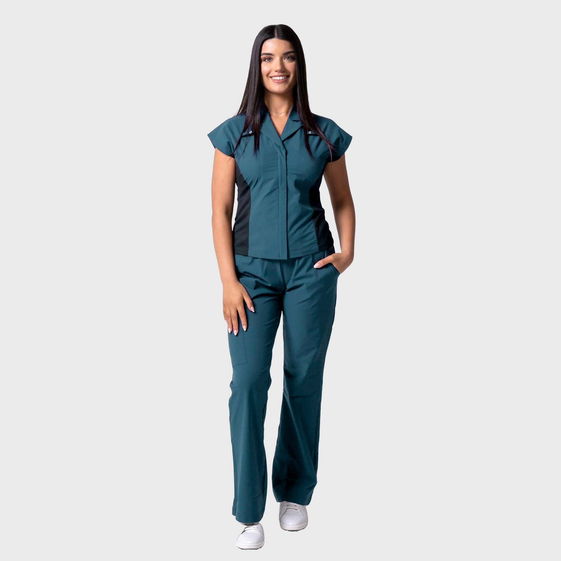 Women's Five Pockets Straight Leg Scrub Pants