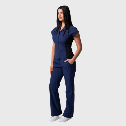 Women's Five Pockets Straight Leg Scrub Pants