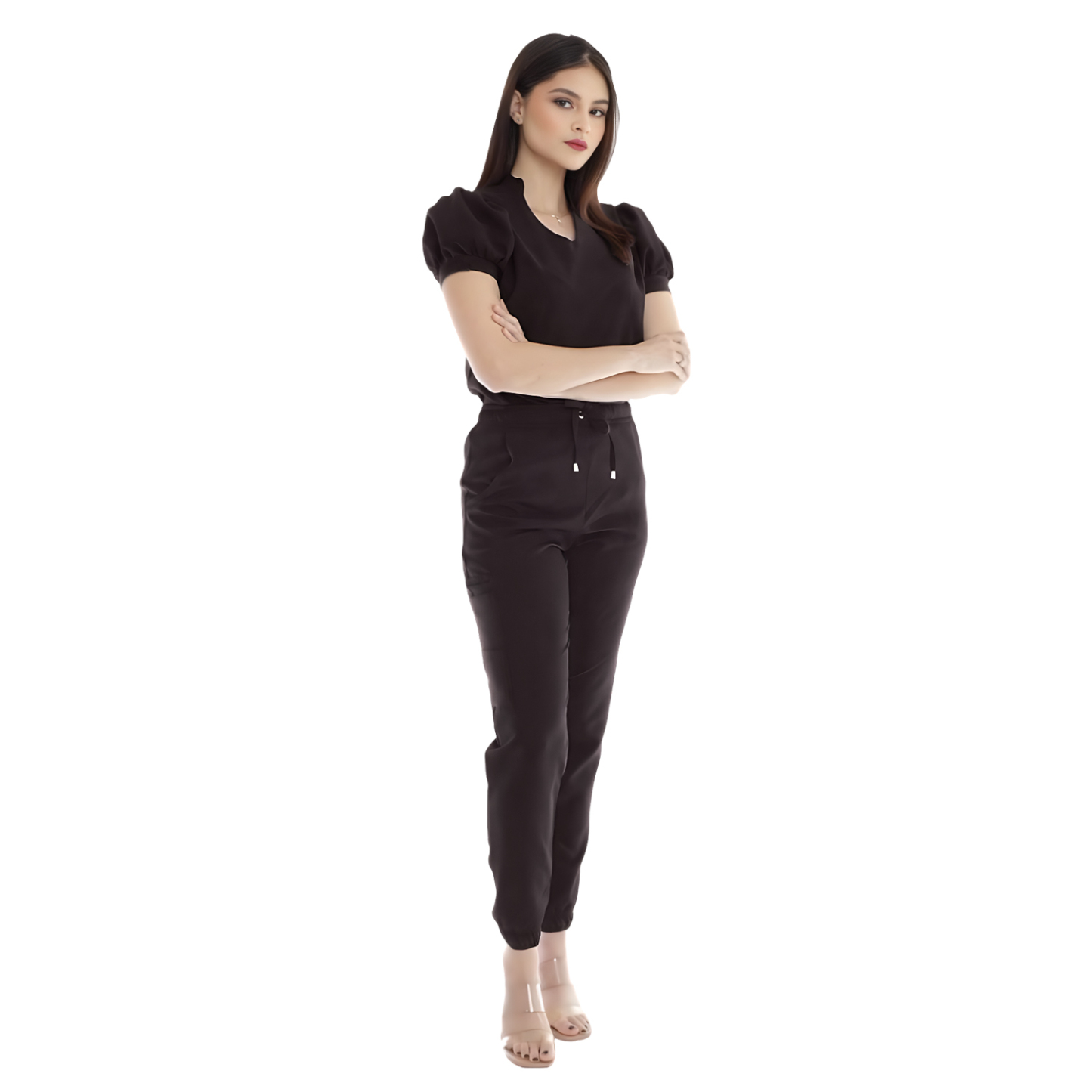 Women's Slim Four Pockeets Scrub Pants