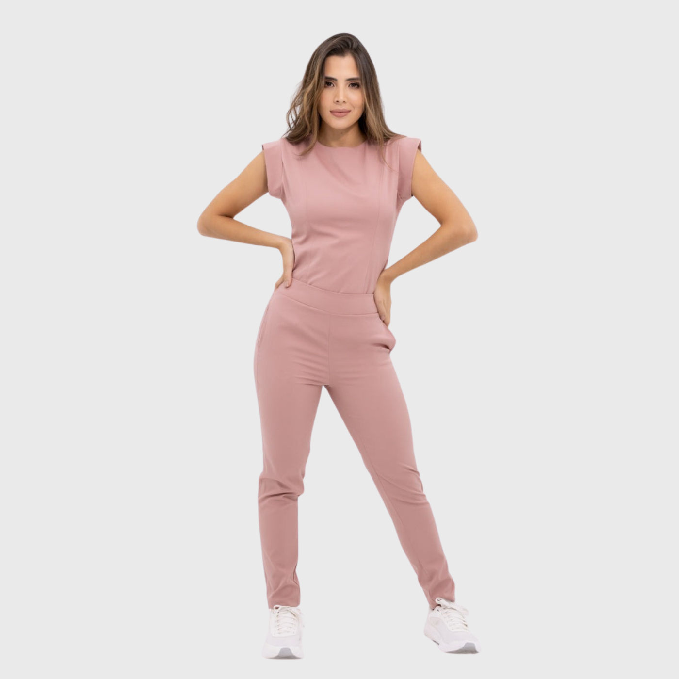 Women's Slim Fit Straight Leg Bow Pockets Scrub Pants™