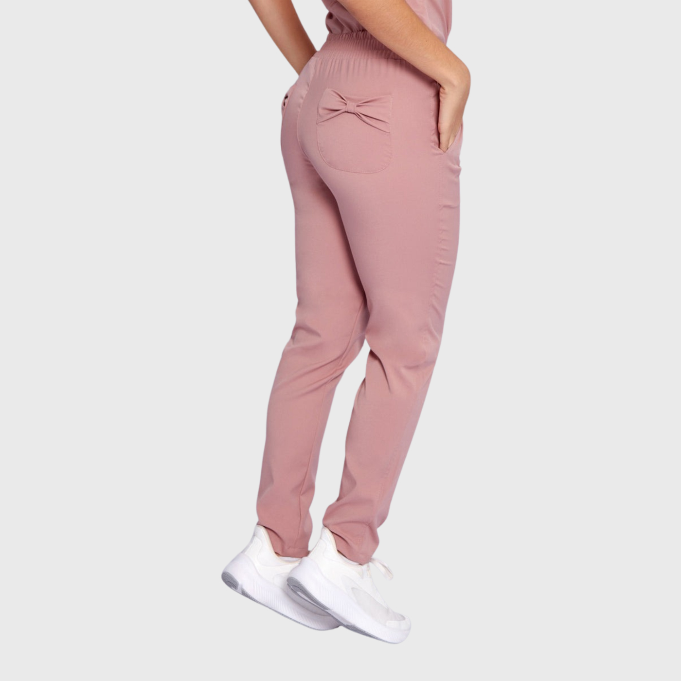 Women's Slim Fit Straight Leg Bow Pockets Scrub Pants™