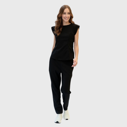 Women's Slim Fit Straight Leg Bow Pockets Scrub Pants™