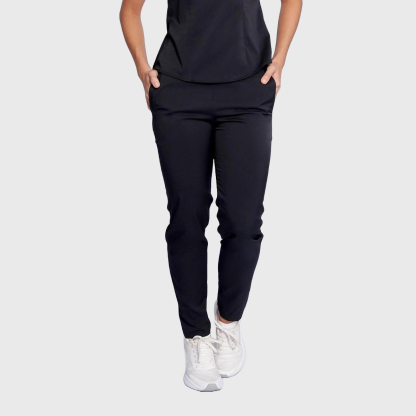 Women's Slim Fit Straight Leg Bow Pockets Scrub Pants™