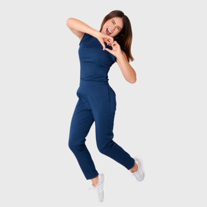 Women's Slim Fit Straight Leg Bow Pockets Scrub Pants™