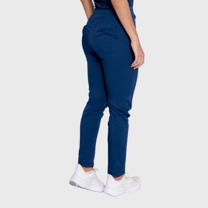 Women's Slim Fit Straight Leg Bow Pockets Scrub Pants™