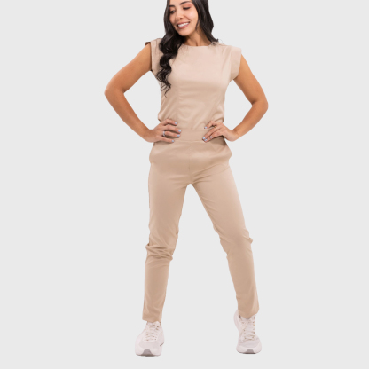 Women's Slim Fit Straight Leg Bow Pockets Scrub Pants™