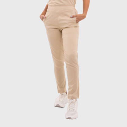 Women's Slim Fit Straight Leg Bow Pockets Scrub Pants™