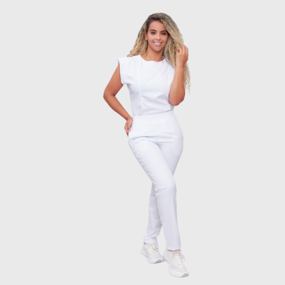 Women's Slim Fit Straight Leg Bow Pockets Scrub Pants™