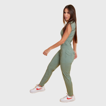 Women's Slim Fit Straight Leg Bow Pockets Scrub Pants™