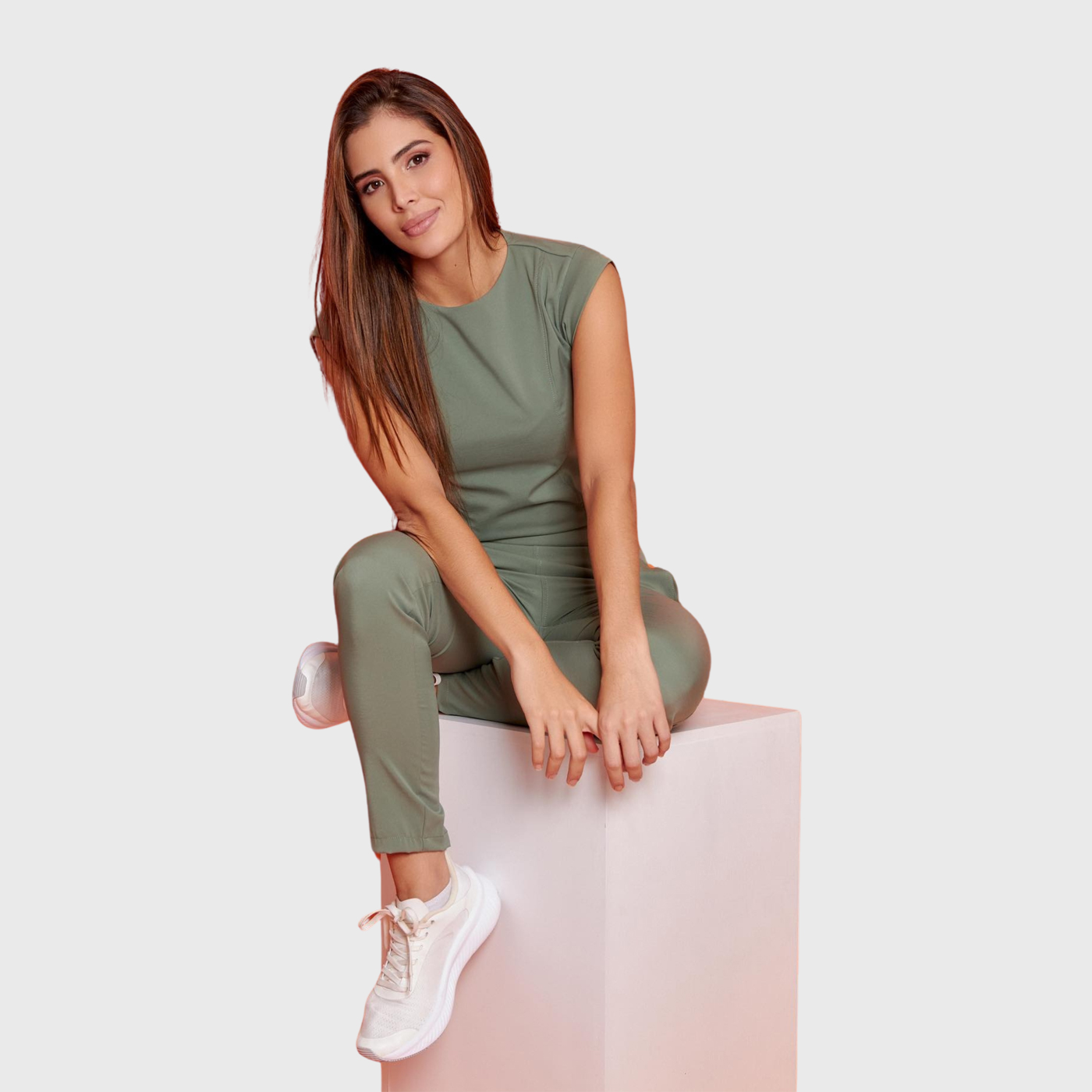 Women's Slim Fit Straight Leg Bow Pockets Scrub Pants™