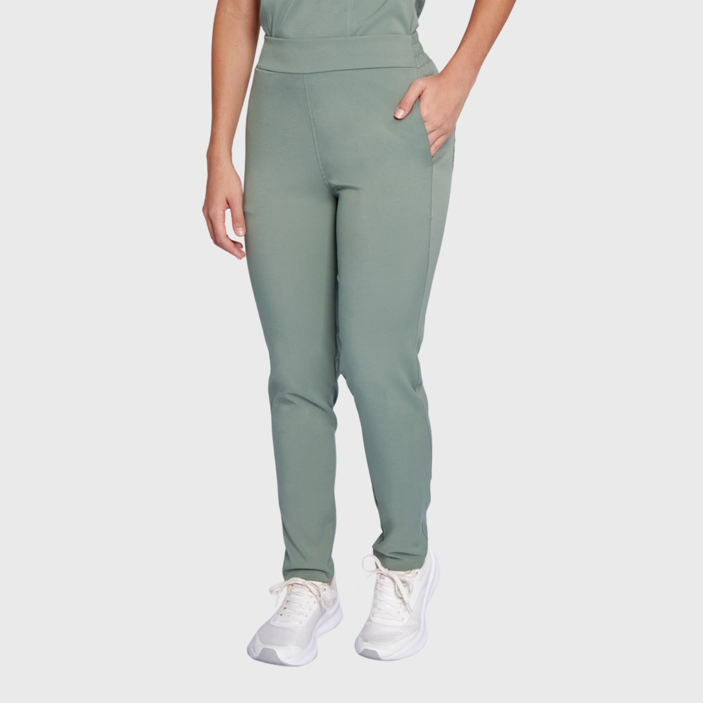 Women's Slim Fit Straight Leg Bow Pockets Scrub Pants™