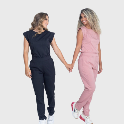 Women's Slim Fit Straight Leg Bow Pockets Scrub Pants™