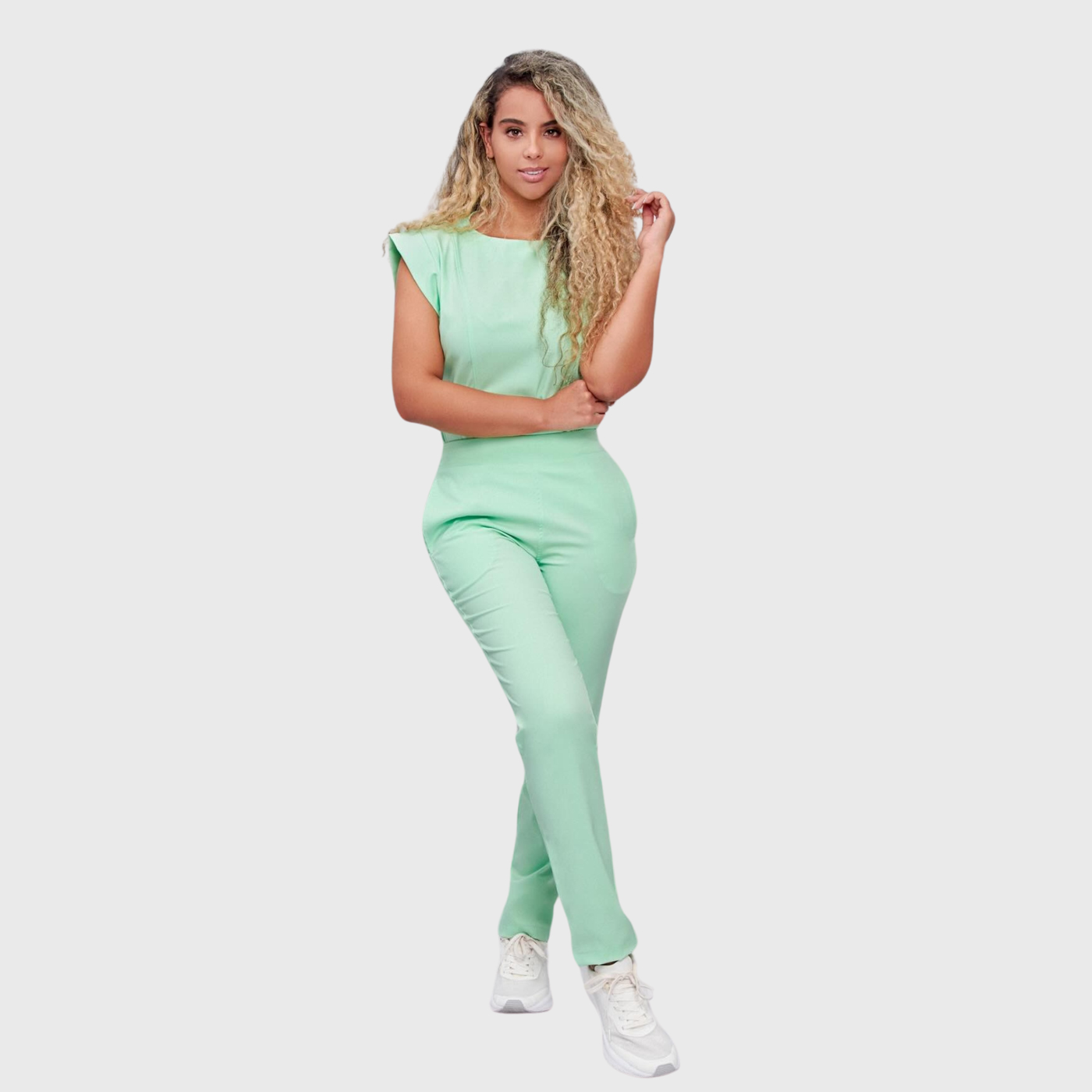 Women's Slim Fit Straight Leg Bow Pockets Scrub Pants™