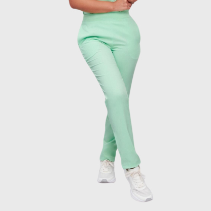 Women's Slim Fit Straight Leg Bow Pockets Scrub Pants™