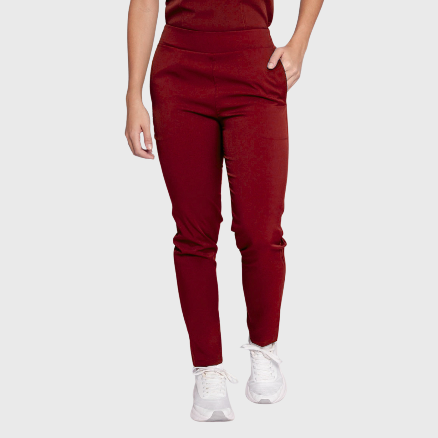 Women's Slim Fit Straight Leg Bow Pockets Scrub Pants™
