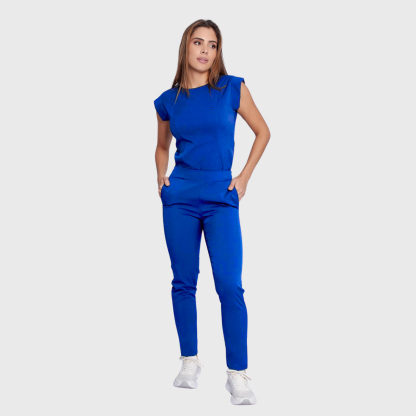 Women's Slim Fit Straight Leg Bow Pockets Scrub Pants™