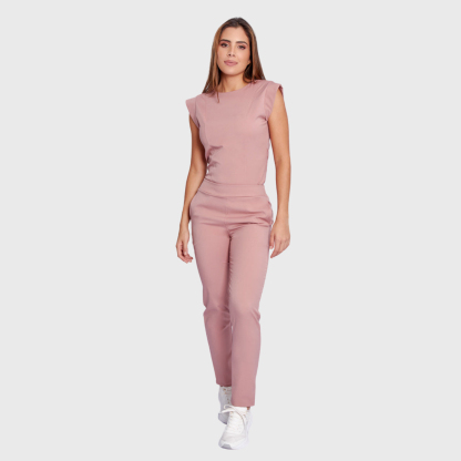 Women's Slim Fit Straight Leg Bow Pockets Scrub Pants™