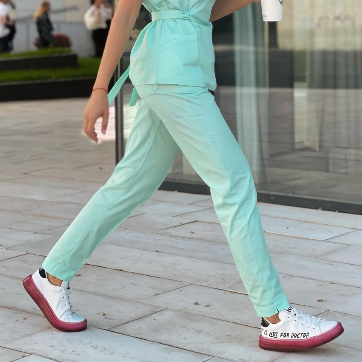 Women's Slim Fashion Scrub Pants