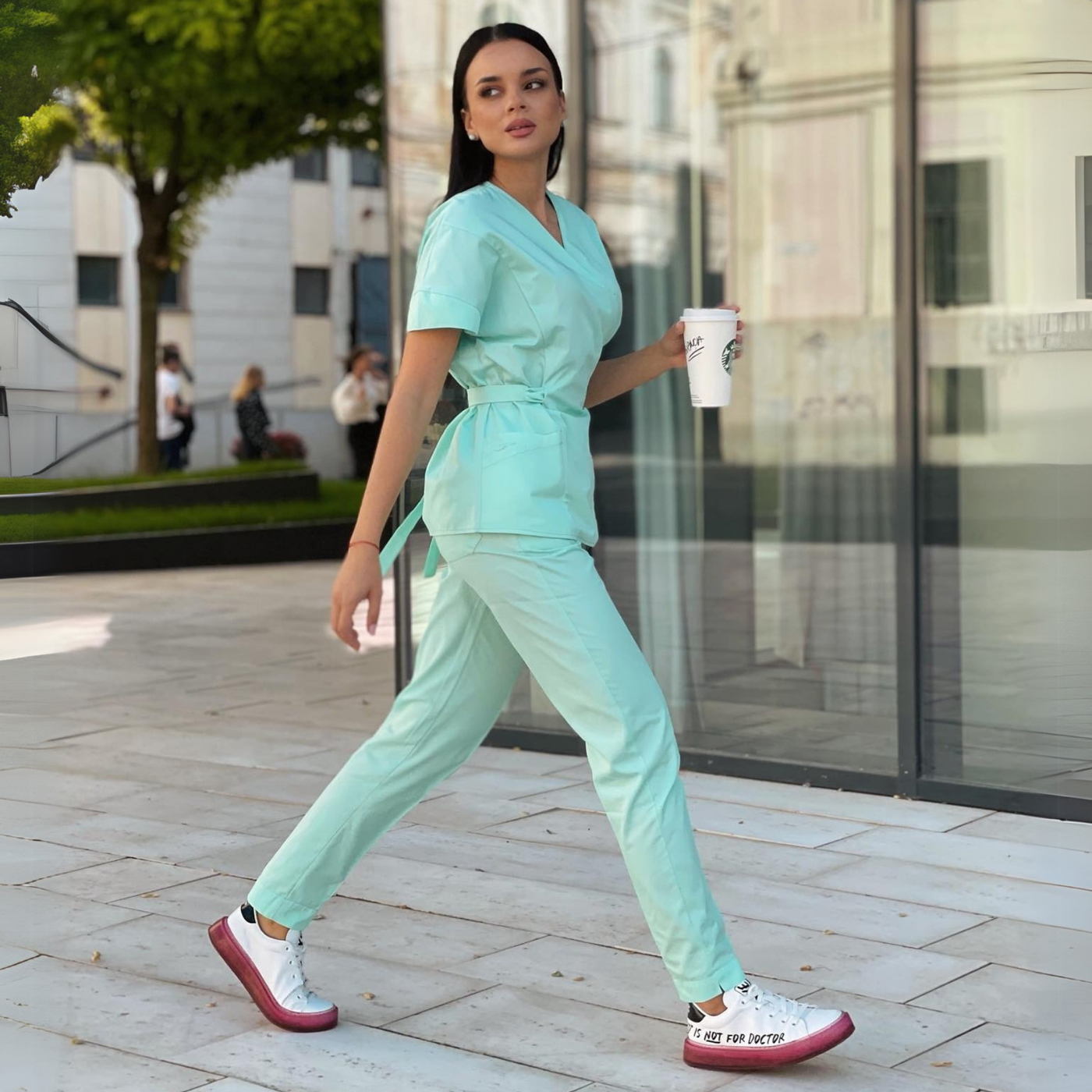 Women's Slim Fashion Scrub Pants